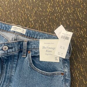 Abercrombie high rise vintage flare jeans